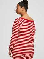 Heavy Hacci Rib Off The Shoulder Lounge Tee