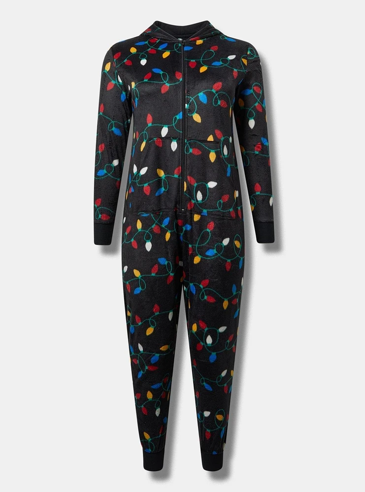 Fleece Pom Ears Lounge Onesie