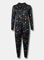 Fleece Pom Ears Lounge Onesie