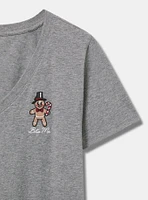 Gingerbread Man Classic Fit Heritage Jersey V Neck Tee