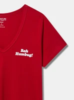 Bah Humbug Classic Fit Signature Jersey Girlfriend Tee