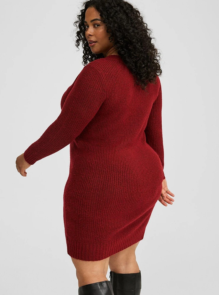 Vegan Cashmere Sweater Mini Dress