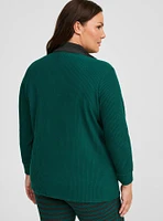 Heavy Hacci Rib Half Zip Lounge Pullover