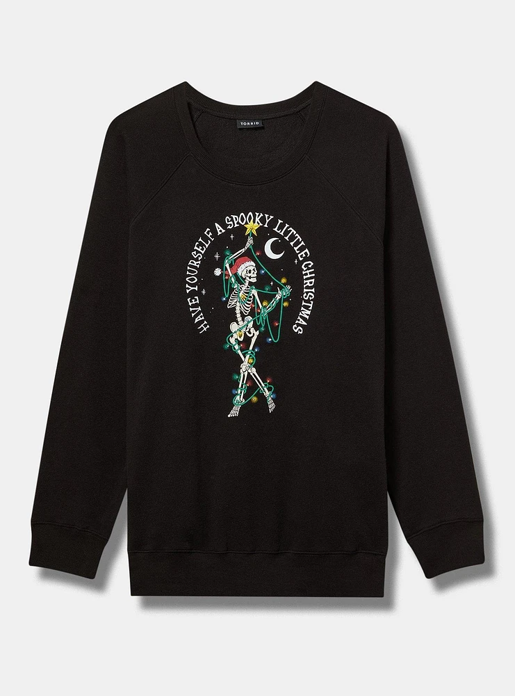 Skeleton Tree Classic Fit Cozy Fleece Light Up Sweatshirt