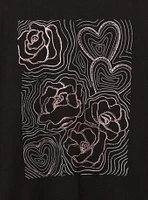 Rose Aura Classic Fit Cotton Jersey Long Sleeve Tee