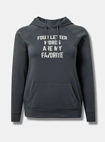 Four Letter Words Classic Fit Cozy Fleece Hoodie