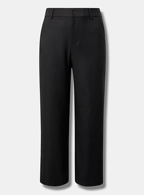 Wide Leg Studio Refined Crepe High Rise Pant