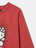 Hello Kitty Classic Fit Cozy Fleece Raglan Sweatshirt