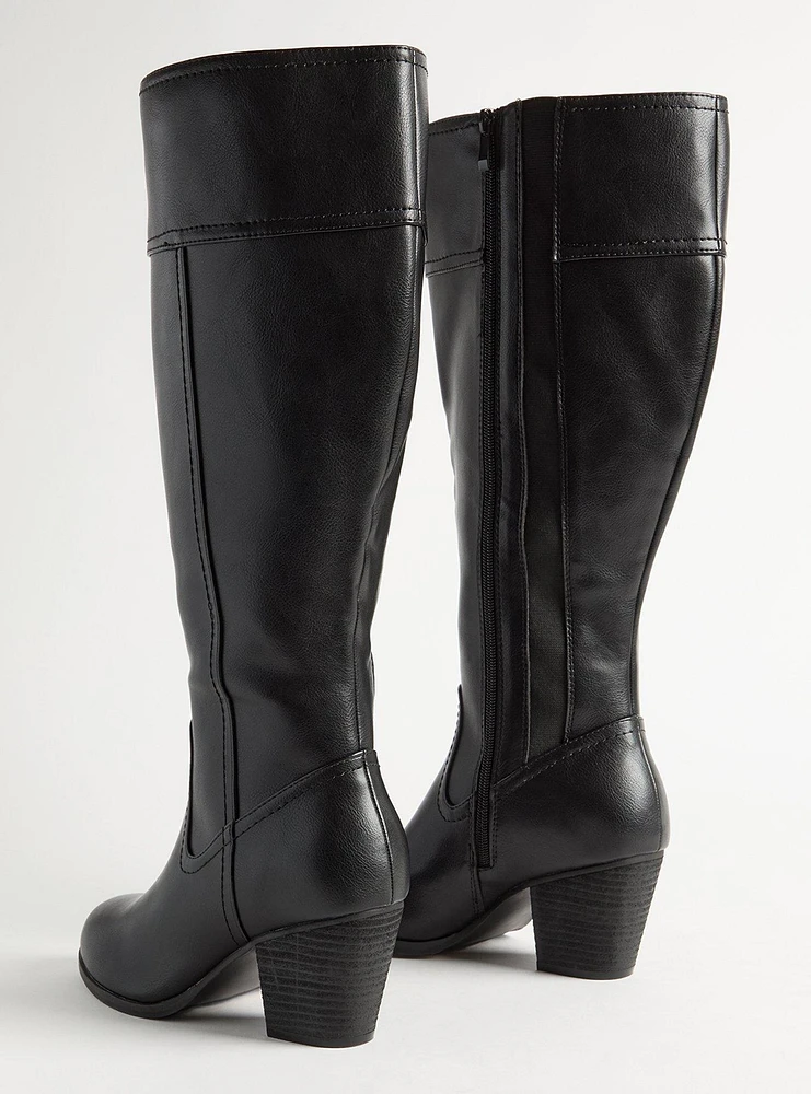 Almond Toe Heeled Knee Boot (WW