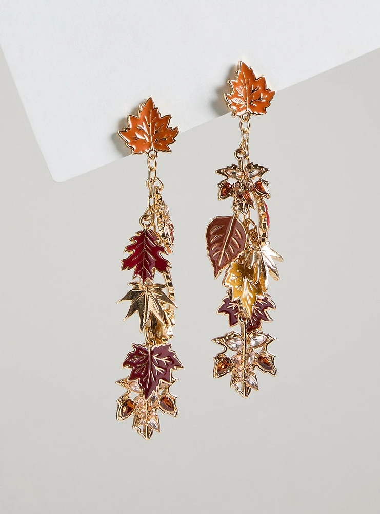 Falling Leaves Statement Earring