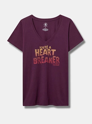 Pat Benatar Classic Fit Cotton V Neck Tee