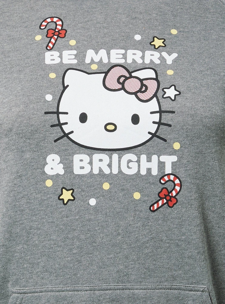 Hello Kitty Holiday Classic Fit Cozy Fleece Raglan Hoodie