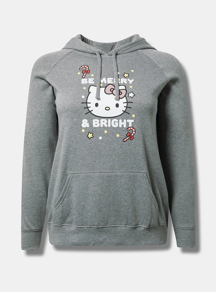 Hello Kitty Holiday Classic Fit Cozy Fleece Raglan Hoodie