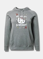 Hello Kitty Holiday Classic Fit Cozy Fleece Raglan Hoodie