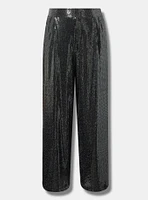 Wide Leg Sequin High Waisted Pant