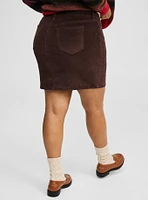 Stretch Corduroy Mini Skirt