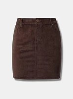 Stretch Corduroy Mini Skirt