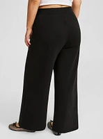 Pull-On Wide Leg Fleece High Rise Pant