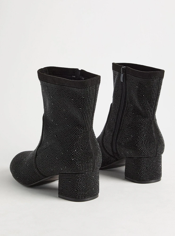 Stretch Embellished Bootie (WW