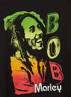 Bob Marley Classic Fit Cotton Long Sleeve Drop Shoulder Tee