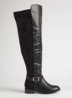 Clean Side Buckle Over The Knee Boot (WW