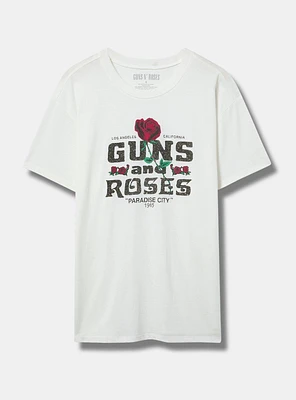 Guns and Roses Relaxed Fit Cotton Crew Tee