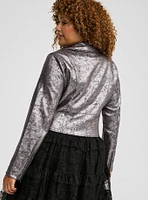 Metallic Moto Jacket