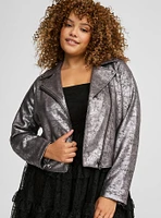 Metallic Moto Jacket