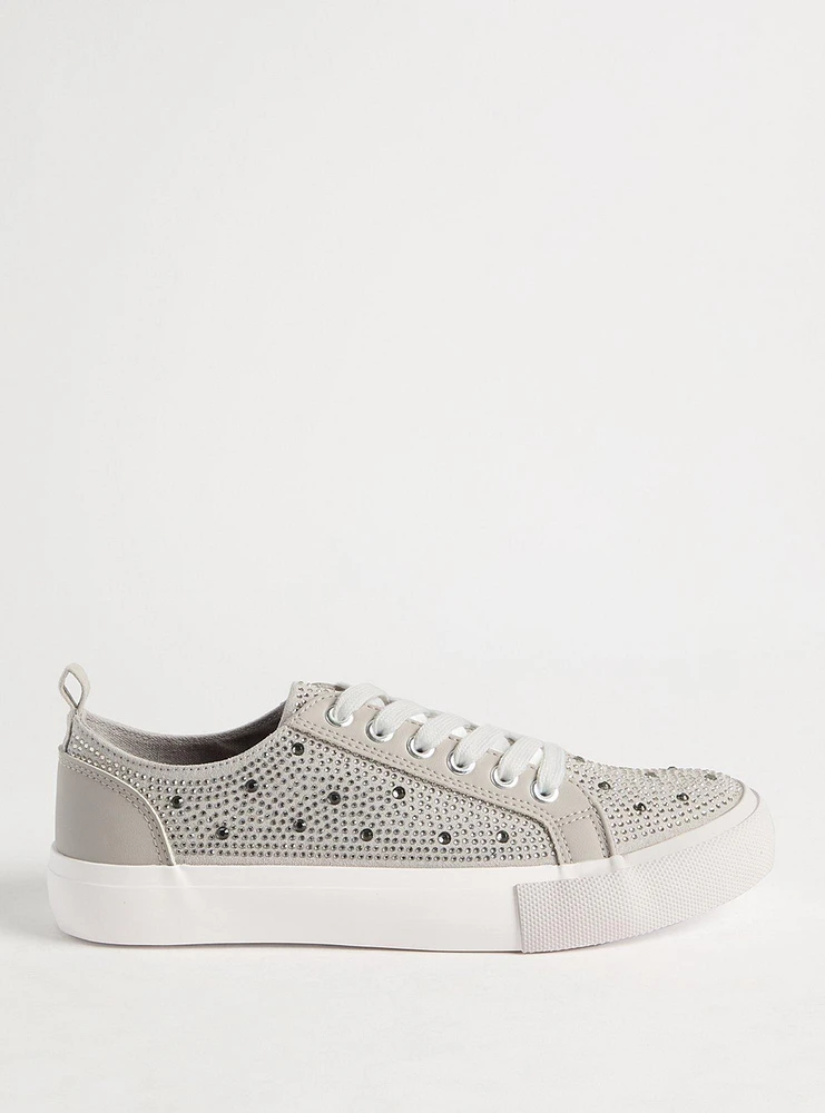 Embellished Lace-Up Sneaker (WW)