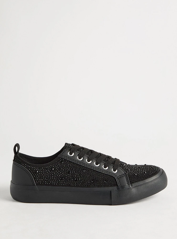 Embellished Lace-Up Sneaker (WW