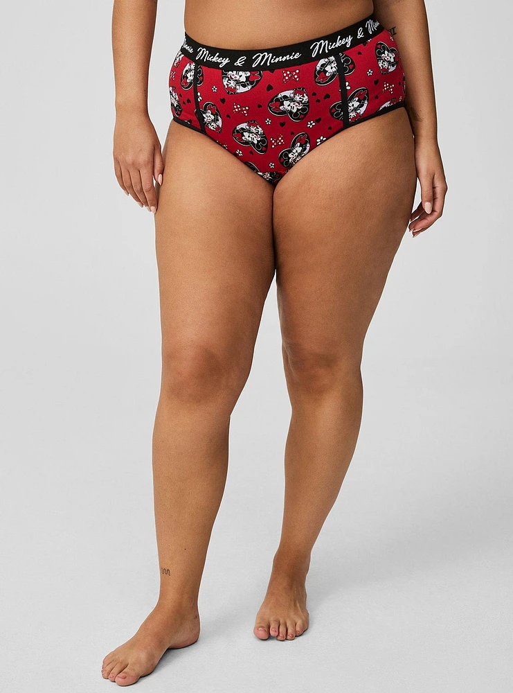 Mickey Minnie VDay Mid Rise Cheeky Panty