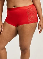 Cotton Mid Rise Boyshort Panty