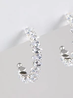 Rhinestone Hoop Earring