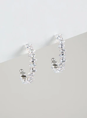 Rhinestone Hoop Earring