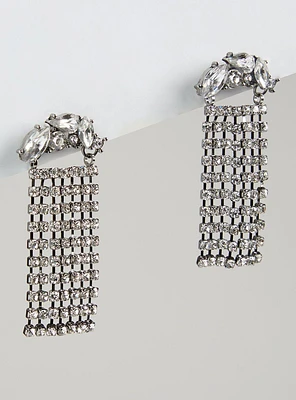 Rhinestone Fringe Earring