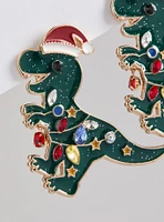 Holiday Dinosaur Statement Earring