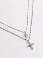 Cross Layered Necklace