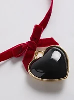 Velvet Heart Pendant Necklace