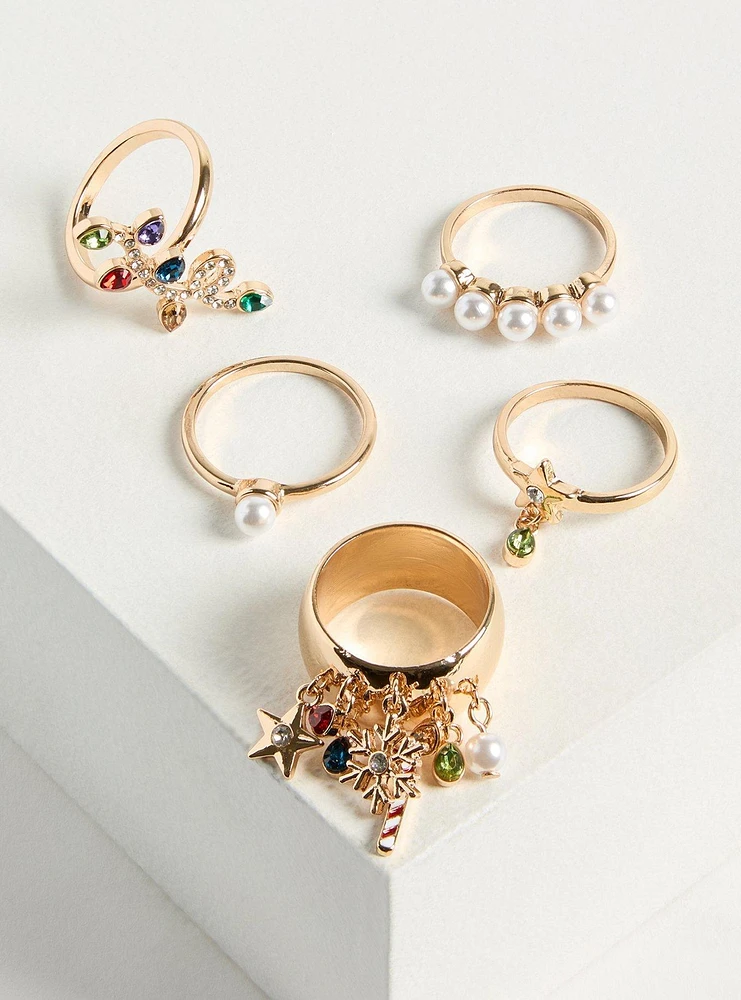 Holiday Lights Ring Set