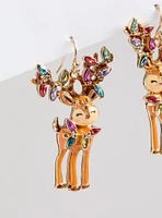 Reindeer Holiday Light Earring