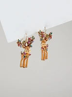 Reindeer Holiday Light Earring