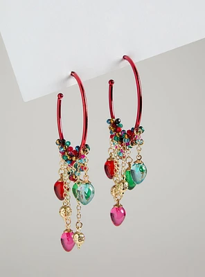 Holiday Lights Hoop Earring