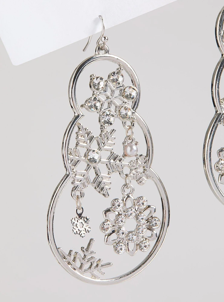 Snowman Statement Earring