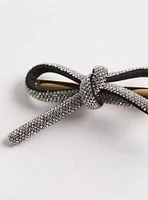 Rhinestone Bow Hair Clips