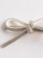 Rhinestone Bow Hair Clips