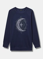 Crested Moon Classic Fit Raglan Sweatshirt