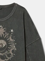 Celestial Eye Oversized Tunic Sweatshirt