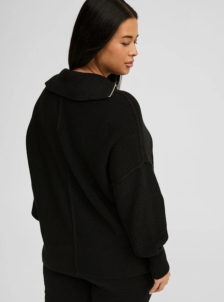 Quarter Zip Pullover Sweater