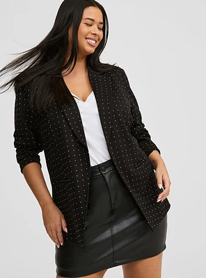 Rhinestone Ponte Parker Blazer