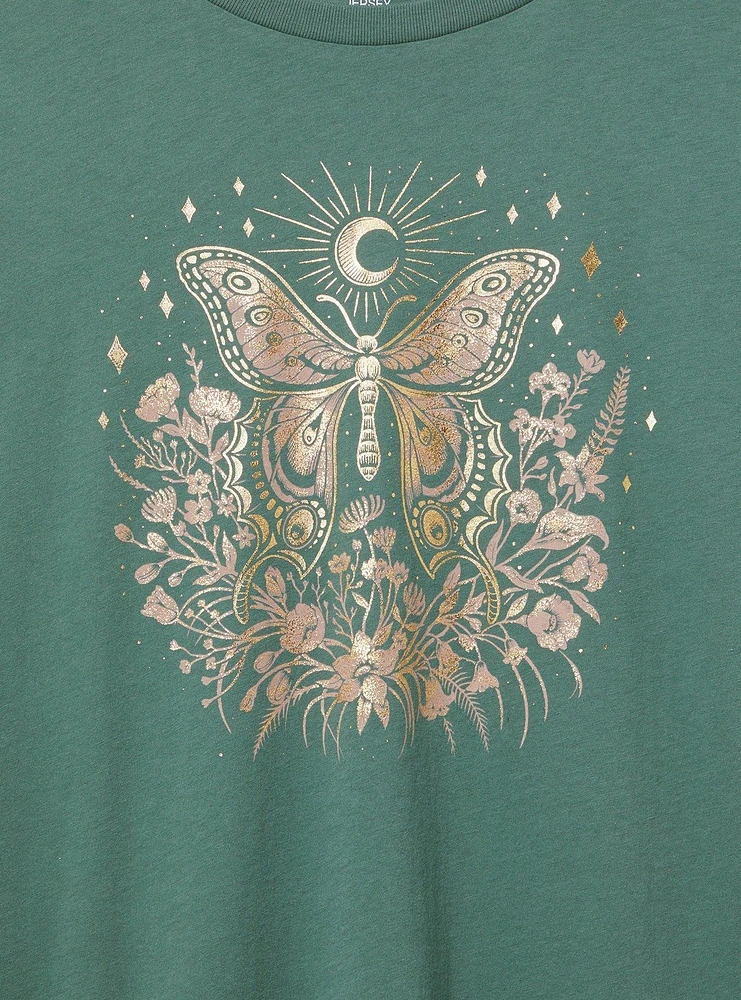 Butterfly Flowers Classic Fit Tee